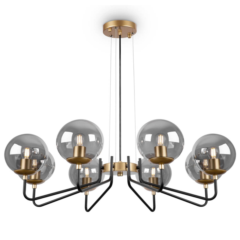 Люстра Benigno Chandelier Золотой Прозрачный (Transparent) Черный Люстра Benigno Chandelier Золотой Прозрачный (Transparent) Черный во Владивостоке | Loft Concept