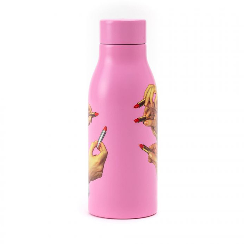 Бутылка Seletti Thermal Bottle Lipstick Pink Розовый Бутылка Seletti Thermal Bottle Lipstick Pink Розовый во Владивостоке | Loft Concept
