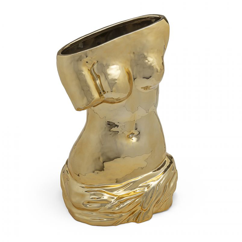 Ваза Seletti Milo Vase Глянцевое золото Ваза Seletti Milo Vase Глянцевое золото во Владивостоке | Loft Concept