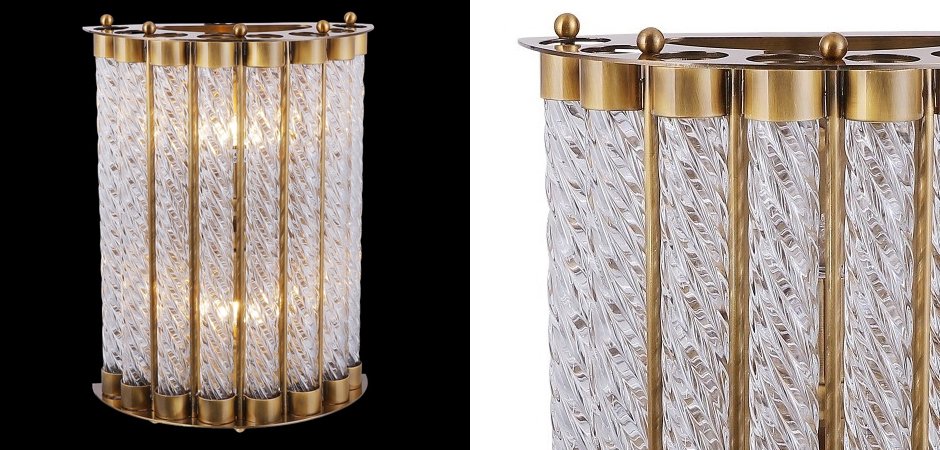 Бра Glass Spirals Sconces Бра Glass Spirals Sconces - Loft-Concept во Владивостоке