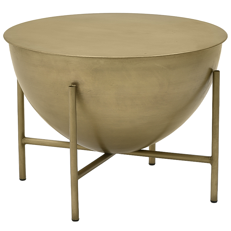Круглый кофейный стол Big Modern Caldron Metal Coffee Table Золотой Круглый кофейный стол Big Modern Caldron Metal Coffee Table Золотой во Владивостоке | Loft Concept