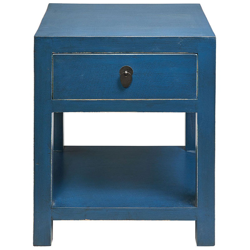 Тумба деревянная Tamsin Nightstand Blue Синий Тумба деревянная Tamsin Nightstand Blue Синий во Владивостоке | Loft Concept