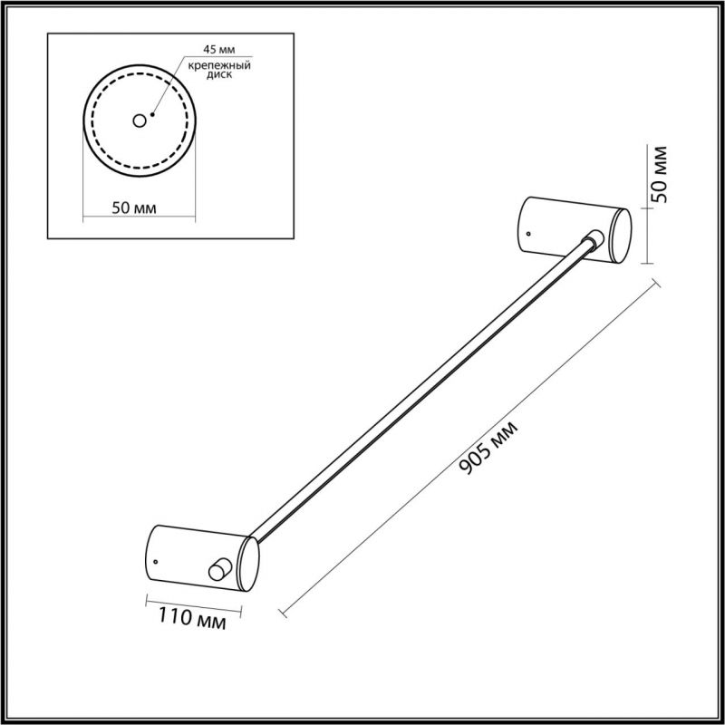 Бронзовое светодиодное бра Trumpet tube Wide Бронзовое светодиодное бра Trumpet tube Wide во Владивостоке