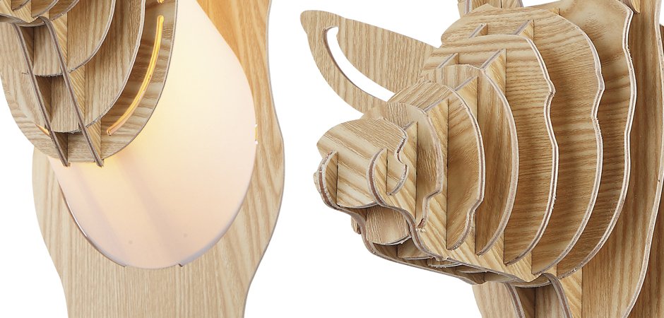 Бра Cardboard Deer Wall Lamp natural - Loft-Concept во Владивостоке