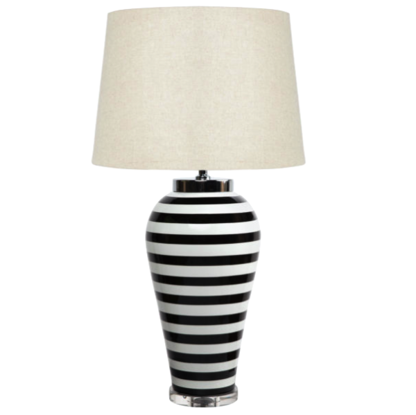Настольная лампа Black & White Stripes Настольная лампа Black & White Stripes во Владивостоке | Loft Concept