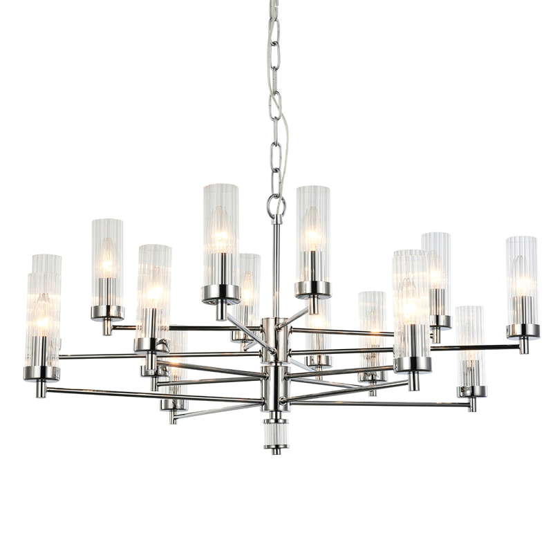 Люстра Jeanette Chandelier Chromium 85 Хром Прозрачный Люстра Jeanette Chandelier Chromium 85 Хром Прозрачный во Владивостоке | Loft Concept