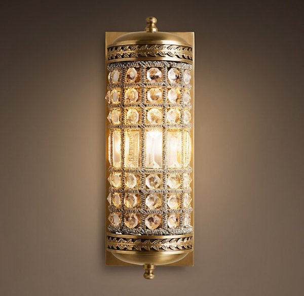 Бра RH 19th c. Casbah Crystal Bra Темная бронза винтаж во Владивостоке | Loft Concept 