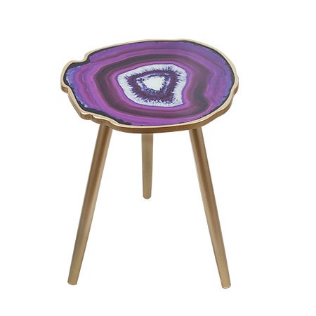 Кофейный стол Imitation Agate Fuchsia Латунь Фиолетовый Кофейный стол Imitation Agate Fuchsia Латунь Фиолетовый во Владивостоке | Loft Concept