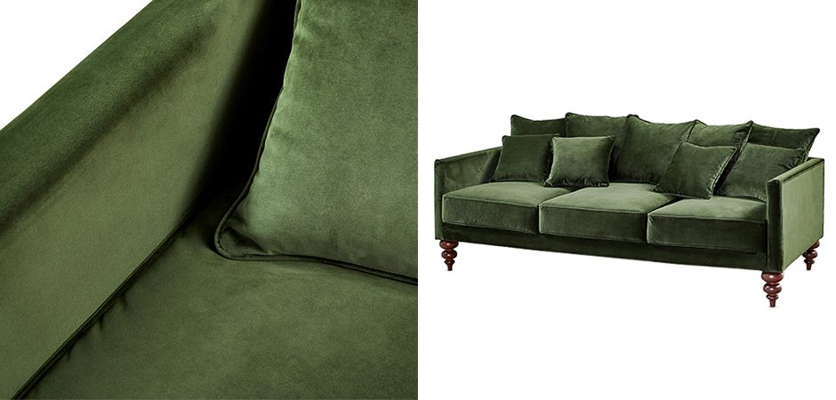 Диван Graceful Details Sofa Green - фото №1