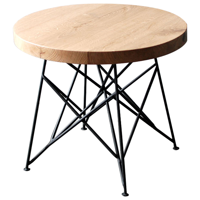 Кофейный стол Kinney Industrial Metal Rust Coffee Table Светлый дуб Черный Кофейный стол Kinney Industrial Metal Rust Coffee Table Светлый дуб Черный во Владивостоке | Loft Concept