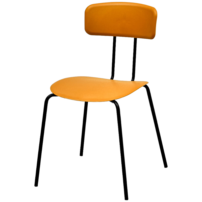 Стул Tyler Loft Stool Orange Оранжевый Черный Стул Tyler Loft Stool Orange Оранжевый Черный во Владивостоке | Loft Concept