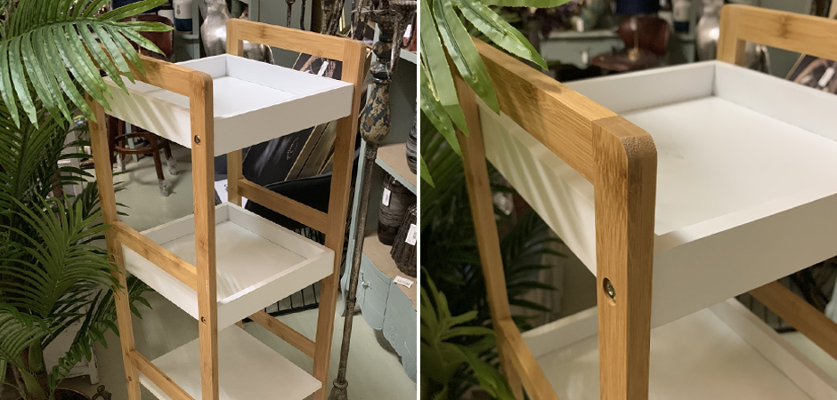 Стеллаж Stockholm White & Beige Slim Стеллаж Stockholm White & Beige Slim - Loft-Concept во Владивостоке