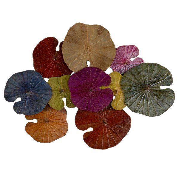 Арт-объект Disc wall art Lotus leaves II Мульти Арт-объект Disc wall art Lotus leaves II Мульти во Владивостоке | Loft Concept