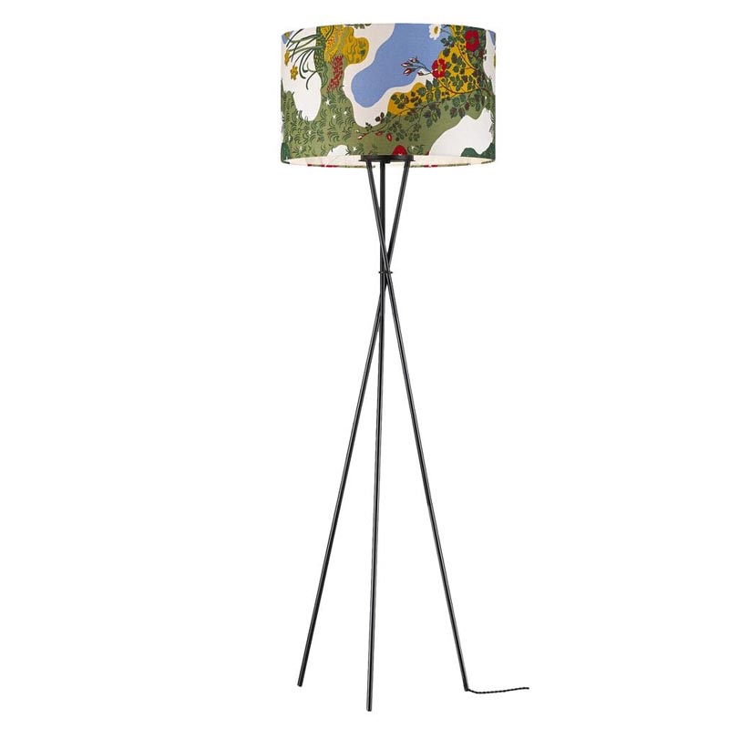 Торшер Colored Lampshade Floor Lamp Мульти Черный Торшер Colored Lampshade Floor Lamp Мульти Черный во Владивостоке | Loft Concept