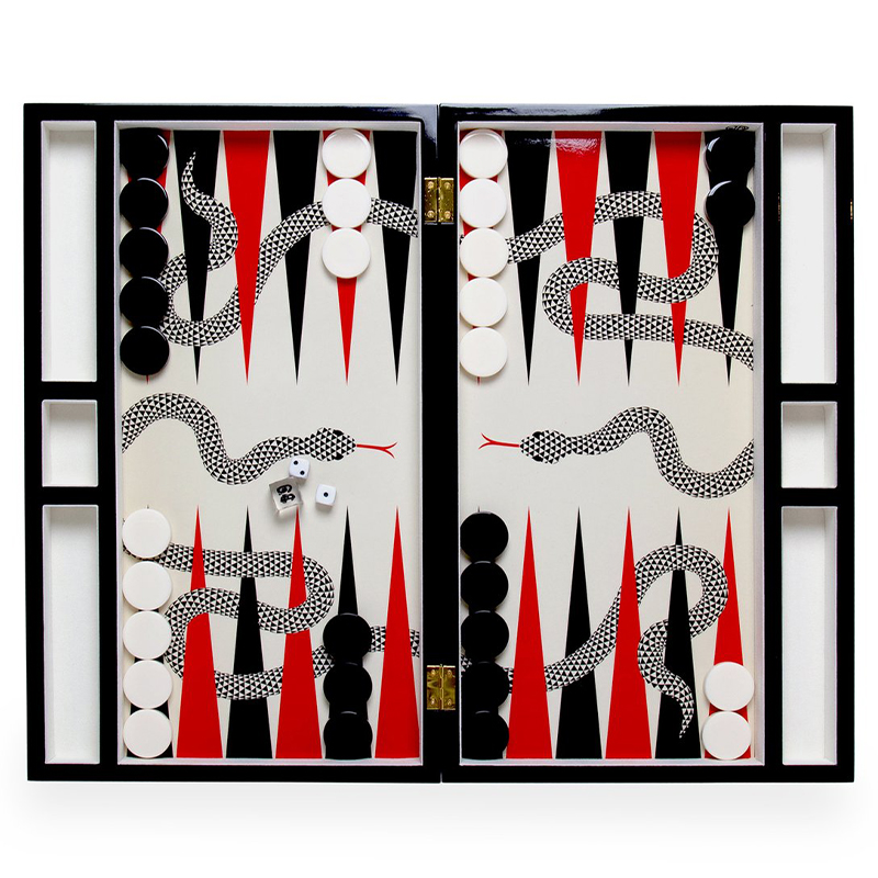 Нарды EDEN BACKGAMMON SET Jonathan Adler Красный Черный ivory ( слоновая кость ) Нарды EDEN BACKGAMMON SET Jonathan Adler Красный Черный ivory ( слоновая кость ) во Владивостоке | Loft Concept