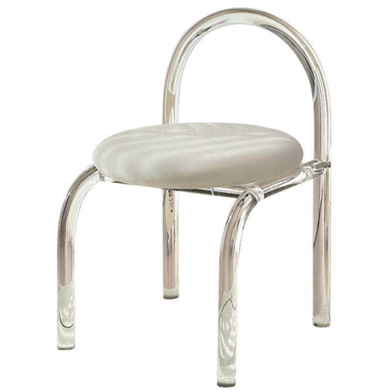 Дизайнерский Стул с ножками из прозрачного Акрила Princesa cristal Chair Прозрачный Белый Дизайнерский Стул с ножками из прозрачного Акрила Princesa cristal Chair Прозрачный Белый во Владивостоке | Loft Concept