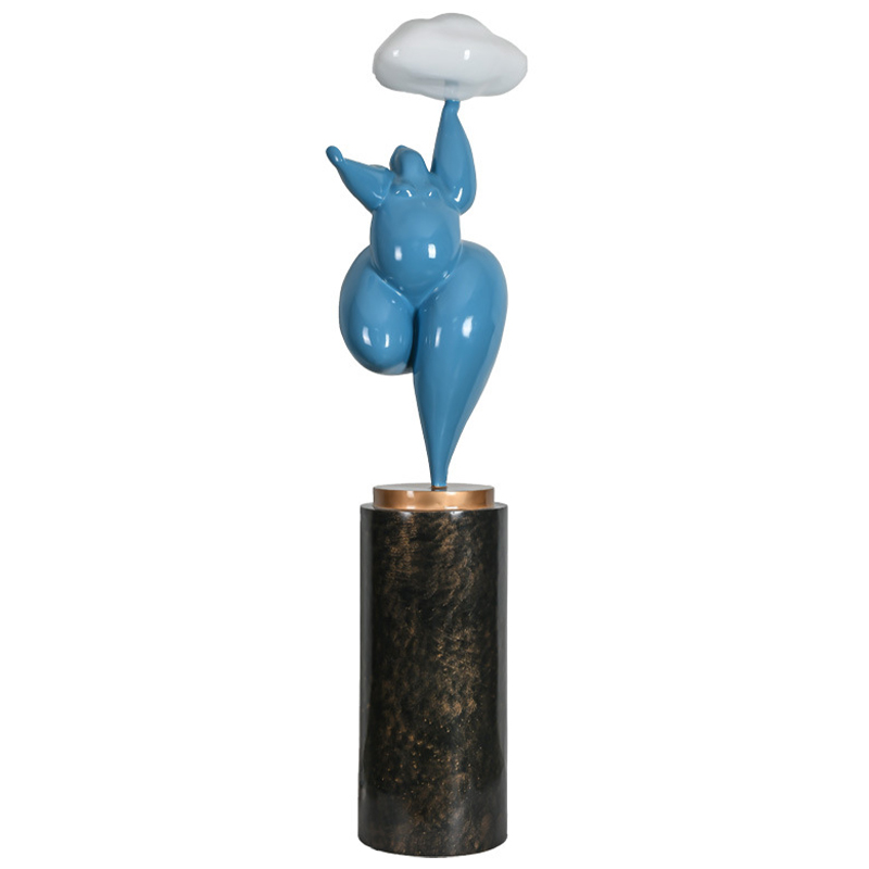 Торшер In The Clouds Blue Floor Lamp Голубой Белый Латунь Черный Торшер In The Clouds Blue Floor Lamp Голубой Белый Латунь Черный во Владивостоке | Loft Concept
