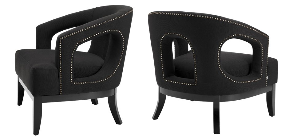 Кресло Eichholtz Chair Adam Black Кресло Eichholtz Chair Adam Black - Loft-Concept во Владивостоке