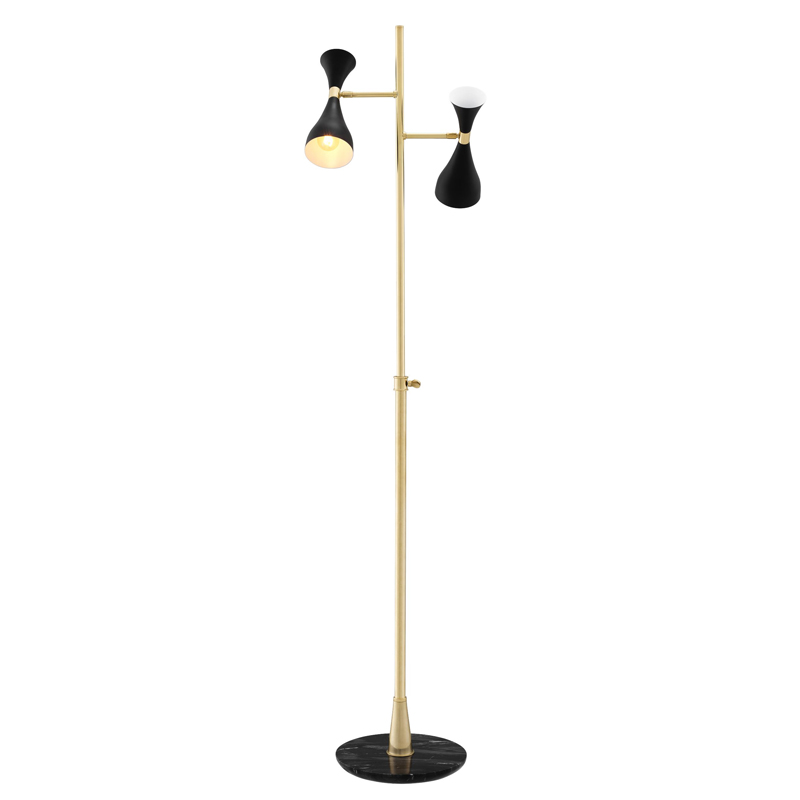 Торшер Eichholtz Floor Lamp Cordero Латунь Черный Мрамор Nero Черный Торшер Eichholtz Floor Lamp Cordero Латунь Черный Мрамор Nero Черный во Владивостоке | Loft Concept