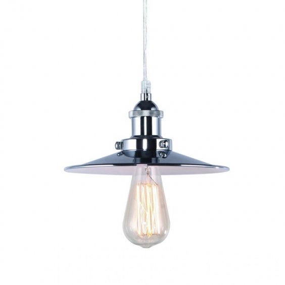Подвесной светильник 20TH C. Factory Filament Metal Single Pendant Хром Подвесной светильник 20TH C. Factory Filament Metal Single Pendant Хром во Владивостоке | Loft Concept