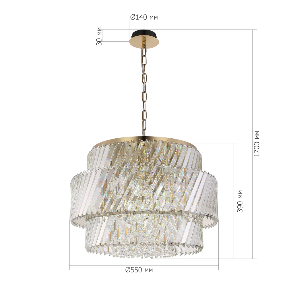 Люстра круглая в классическом обрамлении Light Connoisseurs Beauty во Владивостоке