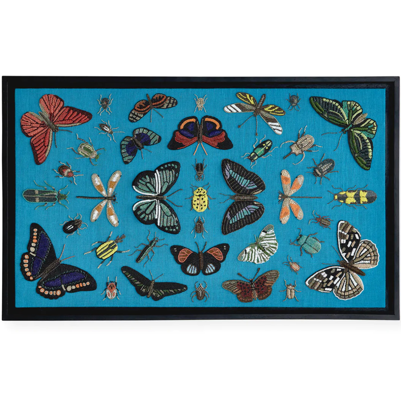 Панно из бисера Бабочки BOTANIST BEADED Wall Art Бирюзовый Панно из бисера Бабочки BOTANIST BEADED Wall Art Бирюзовый во Владивостоке | Loft Concept
