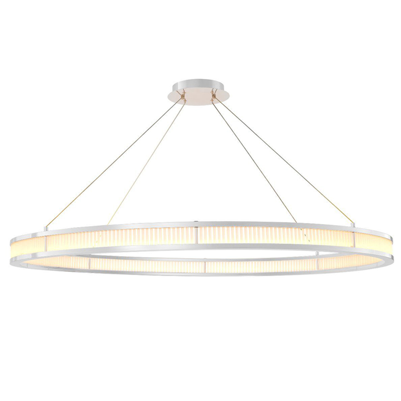Люстра Eichholtz Chandelier Damien XL Nickel Никель Белое матовое стекло Люстра Eichholtz Chandelier Damien XL Nickel Никель Белое матовое стекло во Владивостоке | Loft Concept