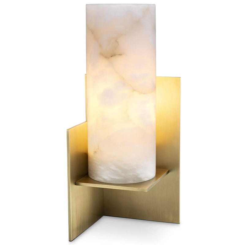 Настольная лампа Eichholtz Table Lamp Frisco Brass Молочный Латунь Настольная лампа Eichholtz Table Lamp Frisco Brass Молочный Латунь во Владивостоке | Loft Concept