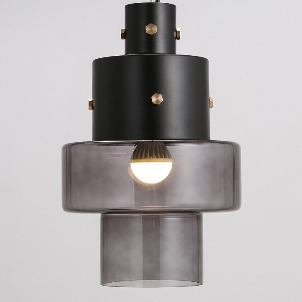 Подвесной светильник Luna Glass Pendant Dark Черный Подвесной светильник Luna Glass Pendant Dark Черный во Владивостоке | Loft Concept