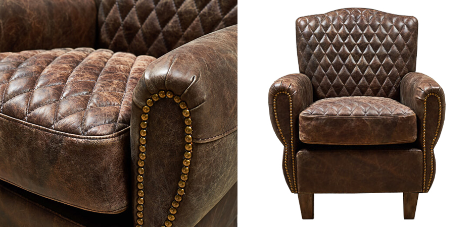 Кресло Jody Armchair Brown Leather Кресло Jody Armchair Brown Leather - Loft-Concept во Владивостоке
