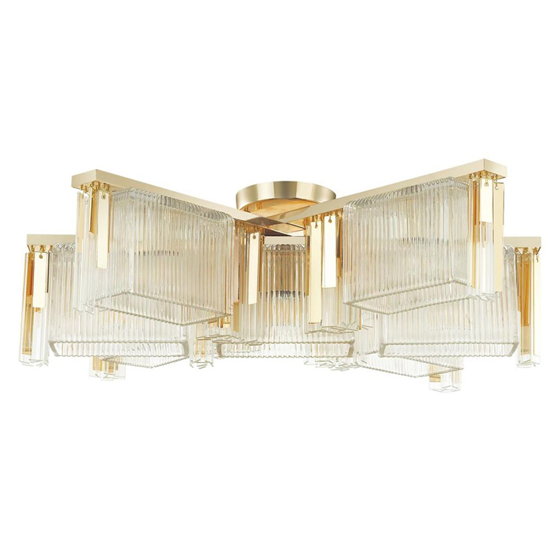 Люстра Madelen Gold Chandelier 7 Глянцевое золото Прозрачный (Transparent) Люстра Madelen Gold Chandelier 7 Глянцевое золото Прозрачный (Transparent) во Владивостоке | Loft Concept