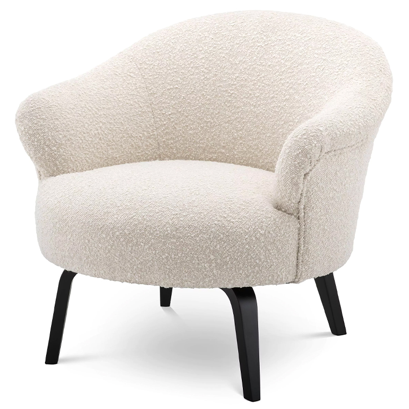 Кресло Eichholtz Chair Moretti Boucle Бежевый Черный Кремовый Черный Кресло Eichholtz Chair Moretti Boucle Бежевый Черный Кремовый Черный во Владивостоке | Loft Concept