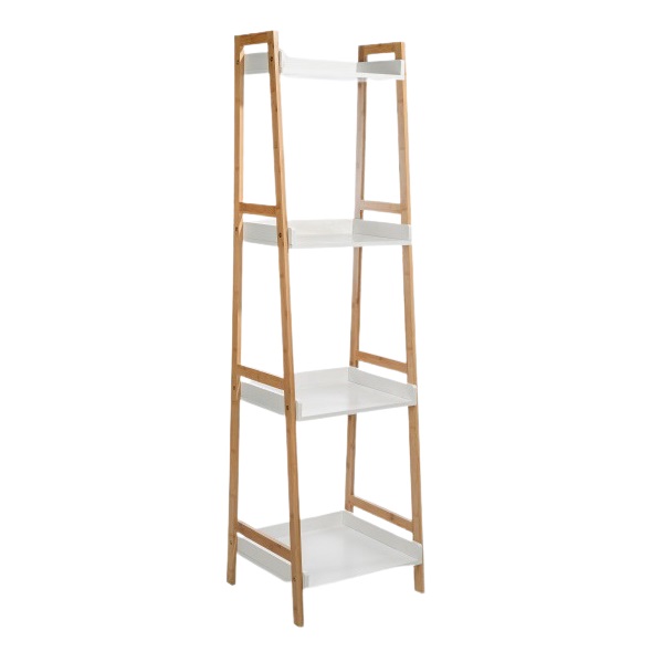 Стеллаж Stockholm White & Beige Белый Бежевый Стеллаж Stockholm White & Beige Белый Бежевый во Владивостоке | Loft Concept