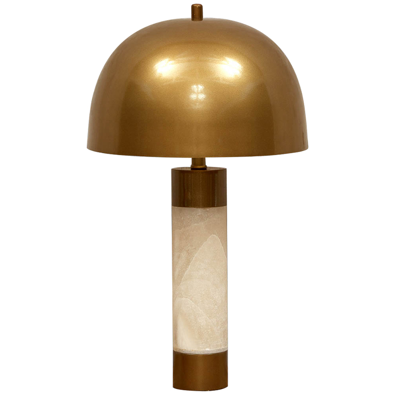 Настольная лампа с металлическим абажуром Gabriela Brass Table Lamp Латунь Бежевый Настольная лампа с металлическим абажуром Gabriela Brass Table Lamp Латунь Бежевый во Владивостоке | Loft Concept