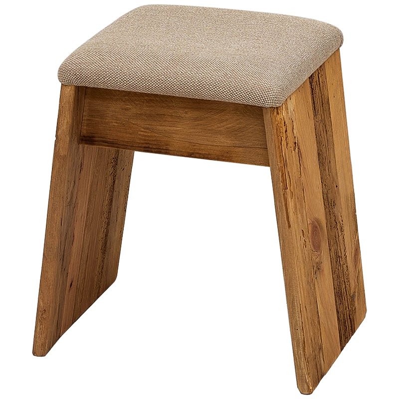 Пуф деревянный Aime Wood Pouf Древесина Бежево-серый Пуф деревянный Aime Wood Pouf Древесина Бежево-серый во Владивостоке | Loft Concept