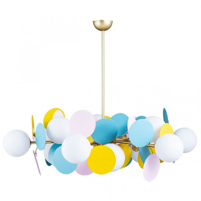 Люстра MATISSE Chandelier multicolor 12 ламп Мульти Золотой Люстра MATISSE Chandelier multicolor 12 ламп Мульти Золотой во Владивостоке | Loft Concept