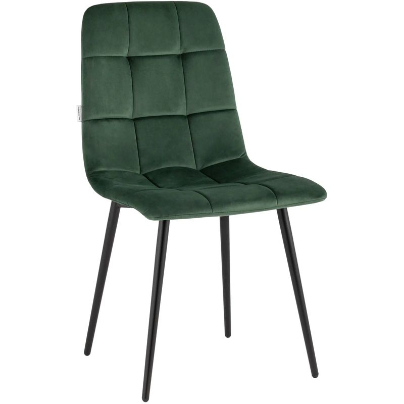 Стул NANCY Chair Зеленый Велюр Зеленый Черный Стул NANCY Chair Зеленый Велюр Зеленый Черный во Владивостоке | Loft Concept