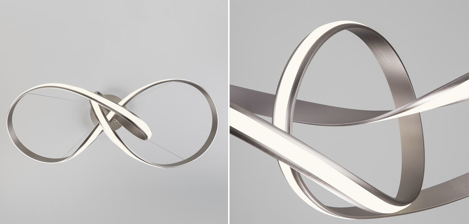 Люстра Mobius Strip Silver Chandelier Люстра Mobius Strip Silver Chandelier - Loft-Concept во Владивостоке