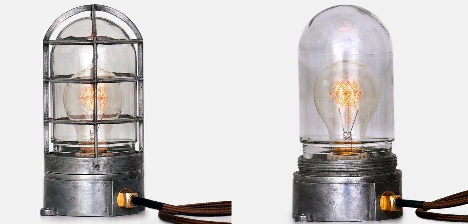 Настольная лампа Steampunk Cage Glass Edison Table lamp Настольная лампа Steampunk Cage Glass Edison Table lamp - Loft-Concept во Владивостоке