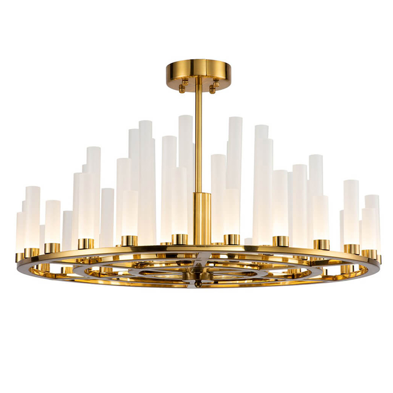 Люстра Candlestick Chandelier Глянцевое золото Люстра Candlestick Chandelier Глянцевое золото во Владивостоке | Loft Concept
