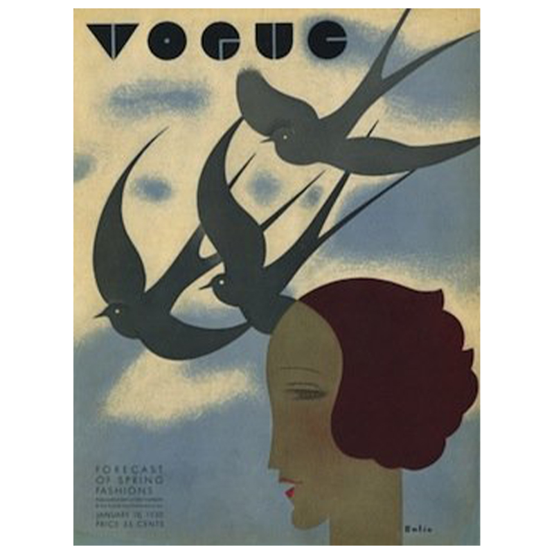 Постер Vogue Cover 1930 January Постер Vogue Cover 1930 January во Владивостоке | Loft Concept