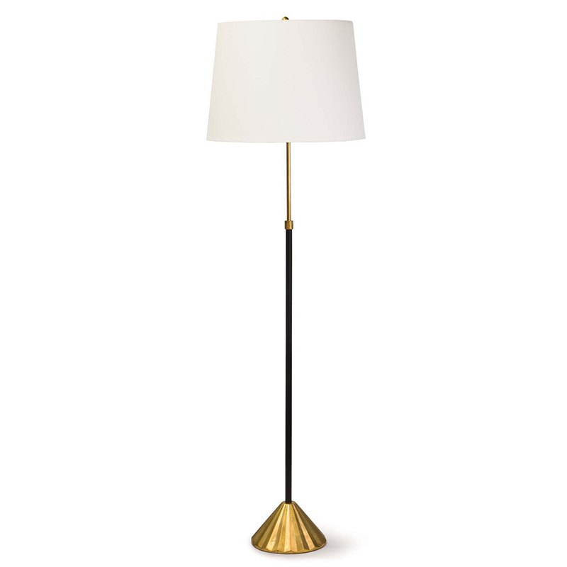 Торшер Arleta Floor lamp Белый Черный Золотой Торшер Arleta Floor lamp Белый Черный Золотой во Владивостоке | Loft Concept