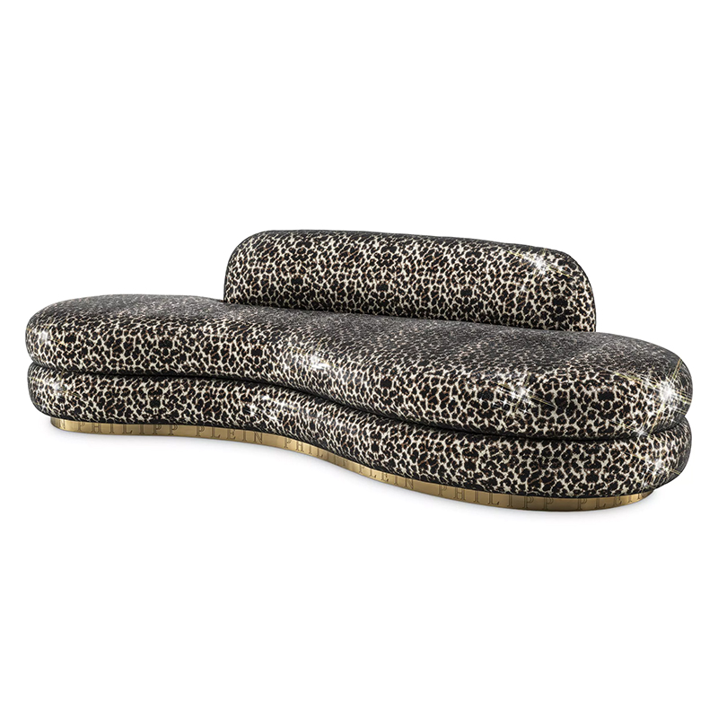 Диван Philipp Plein Sofa Icon Limited Edition Черный ivory ( слоновая кость ) Коричневый Латунь Диван Philipp Plein Sofa Icon Limited Edition Черный ivory ( слоновая кость ) Коричневый Латунь во Владивостоке | Loft Concept
