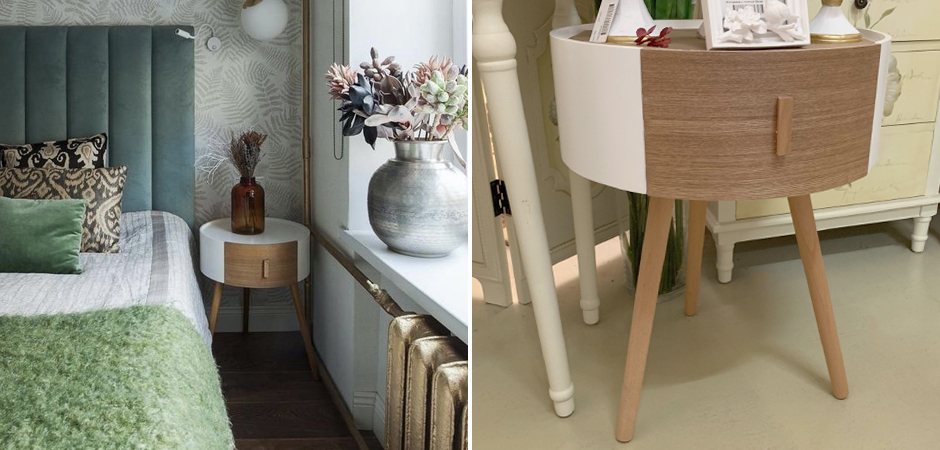 Тумбочка Stockholm White & Beige Сircle Тумбочка Stockholm White & Beige Сircle - Loft-Concept во Владивостоке