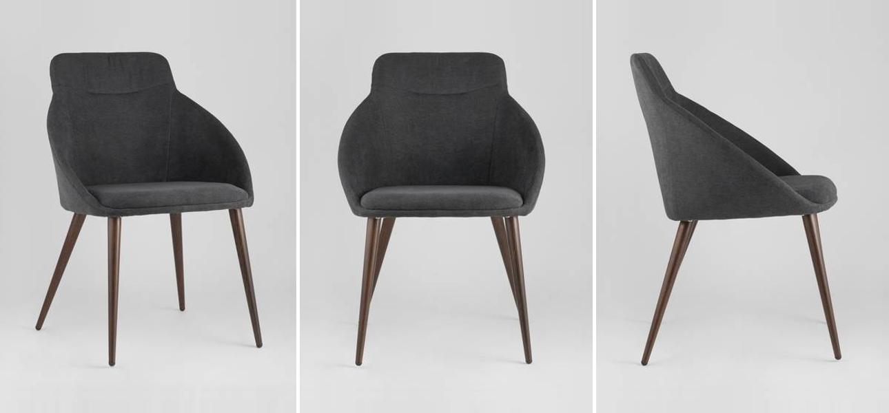 Стул Queenie Chair Серый Цвет - фото