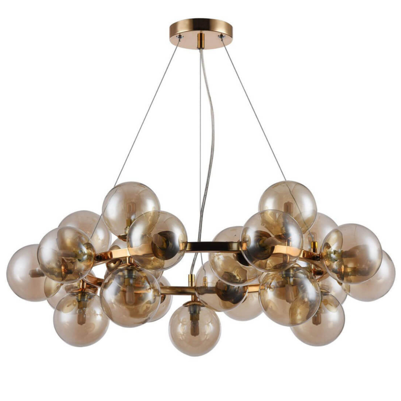 Люстра Berries Chandelier Amber 70 матовое золото Янтарь (Amber) во Владивостоке | Loft Concept 