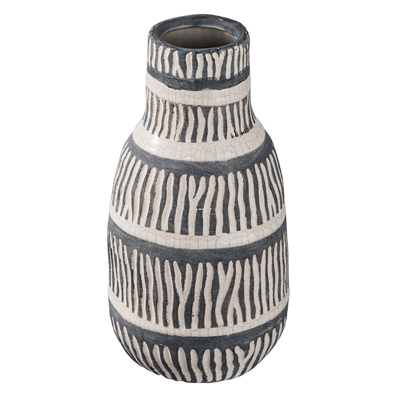 Ваза Kamaria Vase M Серый Белый Ваза Kamaria Vase M Серый Белый во Владивостоке | Loft Concept