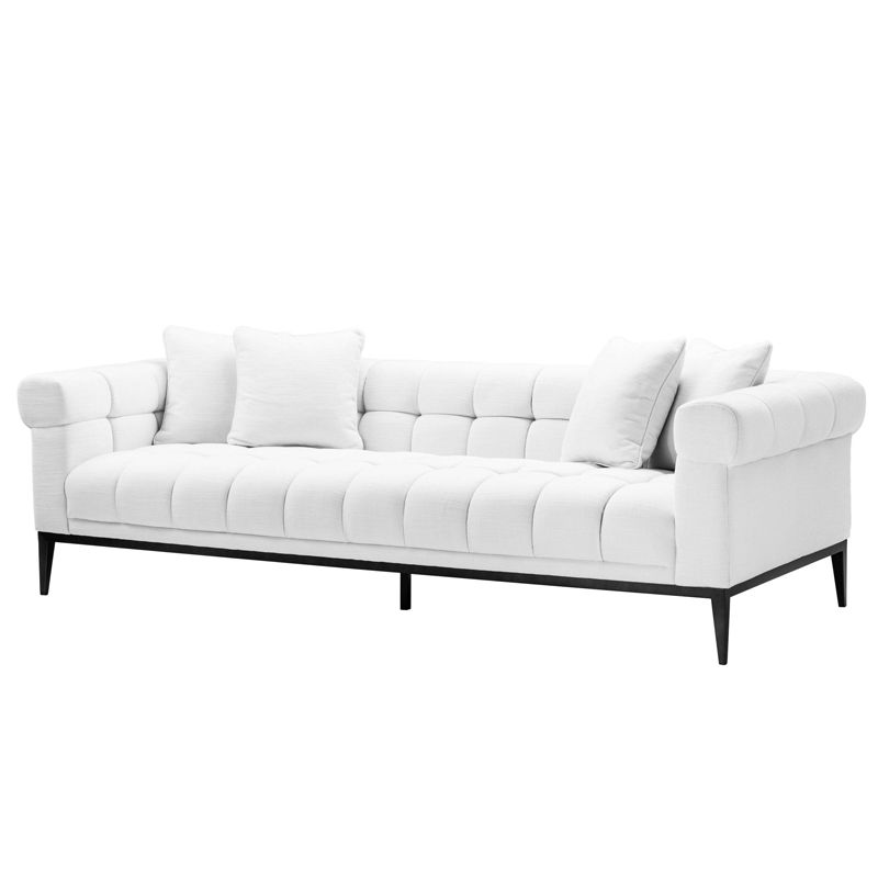 Диван Eichholtz Sofa Aurelio white Белый Черный Диван Eichholtz Sofa Aurelio white Белый Черный во Владивостоке | Loft Concept