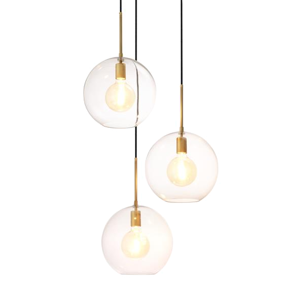 Люстра Chandelier Tango 3 light Латунь Античная полированная Темная бронза Прозрачное Стекло Люстра Chandelier Tango 3 light Латунь Античная полированная Темная бронза Прозрачное Стекло во Владивостоке | Loft Concept