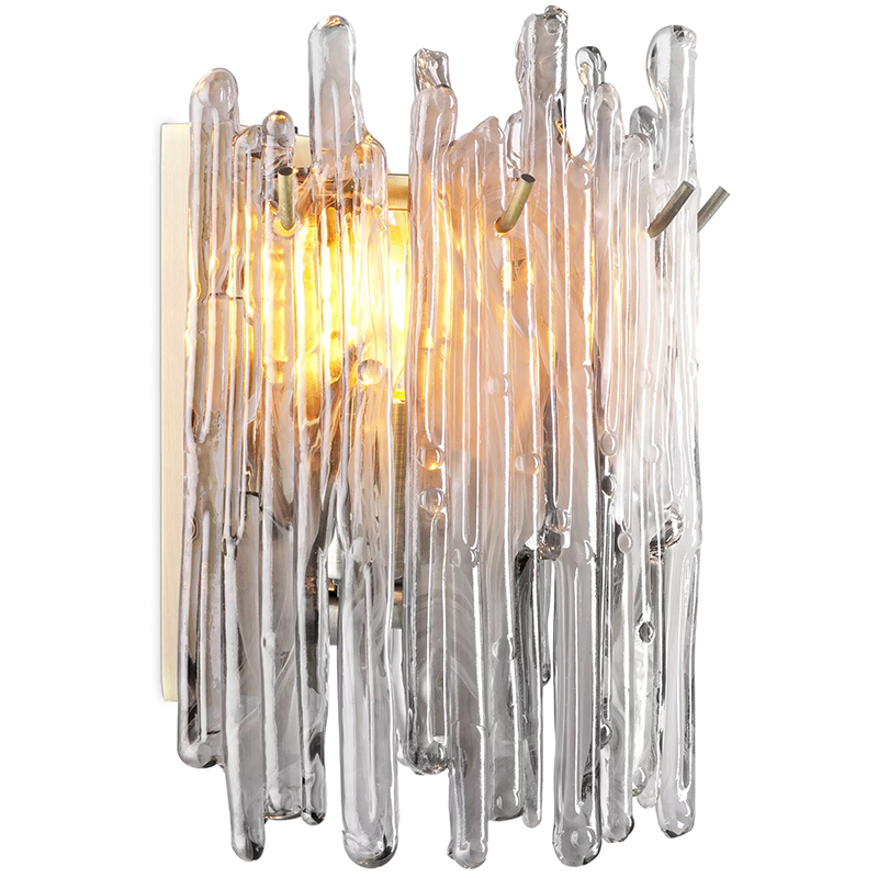 Бра Eichholtz Wall Lamp Saint Roch Single Латунь Прозрачное Стекло Серый Бра Eichholtz Wall Lamp Saint Roch Single Латунь Прозрачное Стекло Серый во Владивостоке | Loft Concept